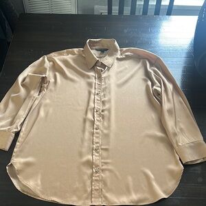 Women’s Tan silky Shirt